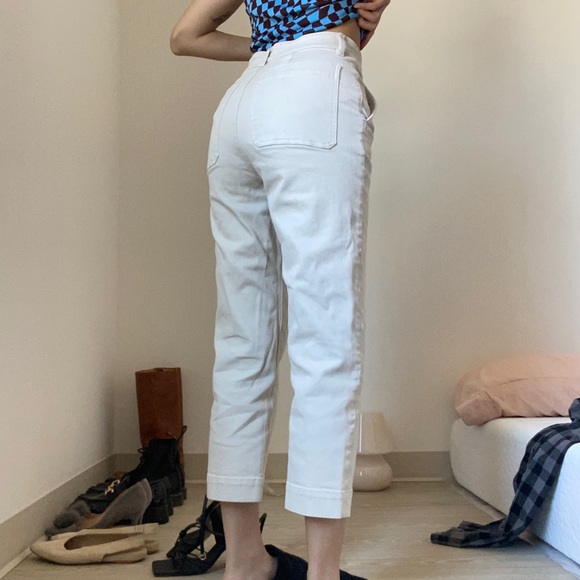 Everlane Straight Leg Crop in Bone - Picture 1 of 5